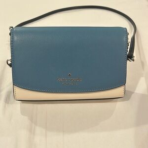 Kate Spade Staci small flap crossbody blue